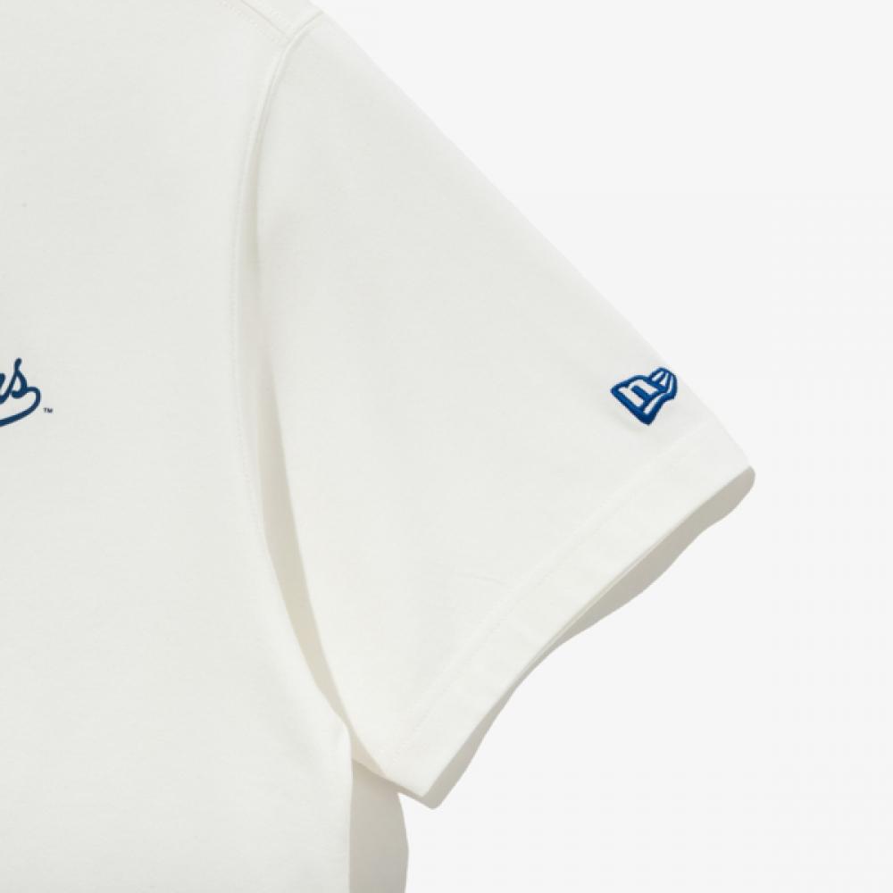 New Era Mlb La Dodgers Cheering Food T shirT Off whiTe 14536500