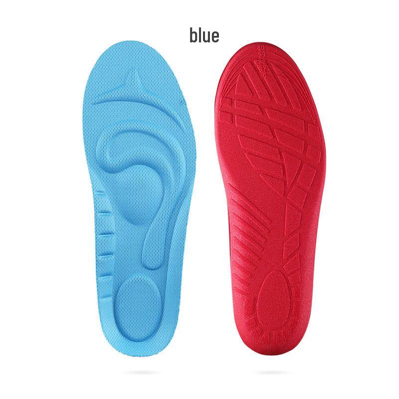 

Unisex Sports Insoles: Sweat-Absorbing, Breathable, High Rebound, Soft Cushioning for Basketball, Military Training, and Casual Use Large (41-46) синий