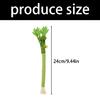 3Pcs Bells Equipped Cats Chew Toy Interactive Realistic Celery Shape Silvervine Enhances Felt Plaything For Indoor Pet