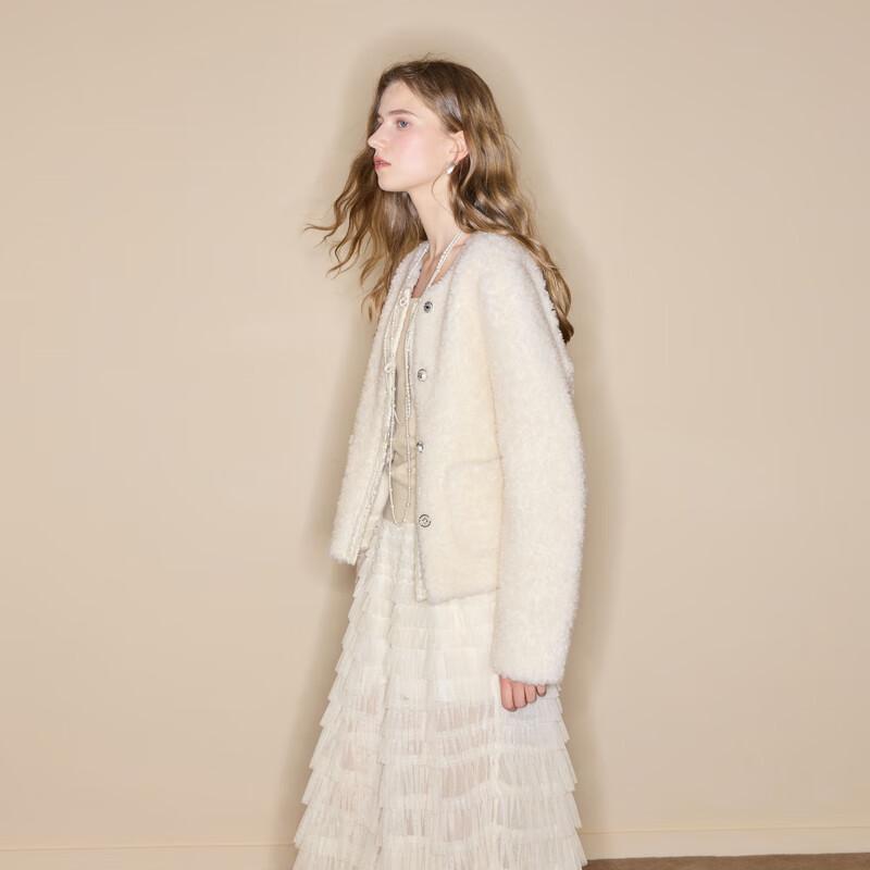 

Sancai 2025 Winter Elegant Short Wool Blend Jacket M