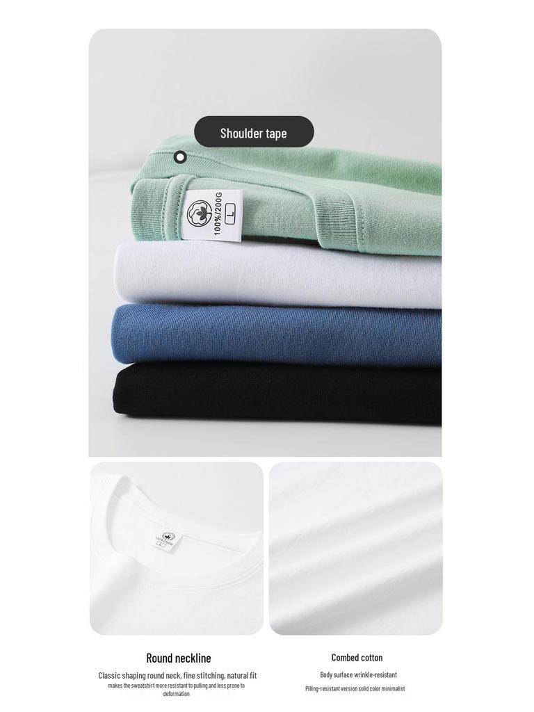 Autumn Men's Plus Size Long Sleeve T-shirt - Korean Style Round Neck for Teens