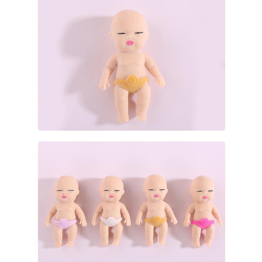 Squeeze Fidgets Babypuppenspielzeug TPR Dehnbares Spielzeug Weicher Stressabbau Partybevorzugung Druckablassspielzeug Bürostreichspielzeug