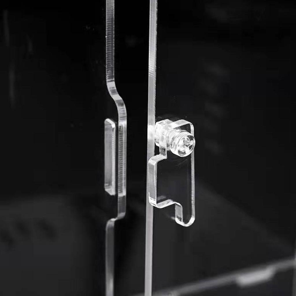 Insect Feeding Box Acrylic Transparent Cases with Temperature Hygrometer for Spiders Reptiles Lizards Centipedes