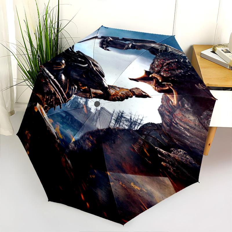 Predator Clash Ruins Folding Umbrella Umbrella Portable Travel Umbrella Umbrella Outdoor