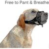 Verstellbare Nylon-Hundemaske mit Anti-Biss-, Anti-Bell- und Anti-Knabber-Funktionen in XL Schwarz 2025