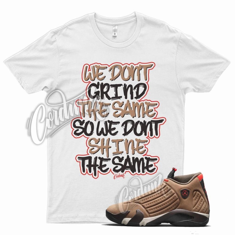 White GRIND T Shirt for Air J1 14 Winterized Archaeo Brown Chile Red Mocha Unisex T-Shirt S