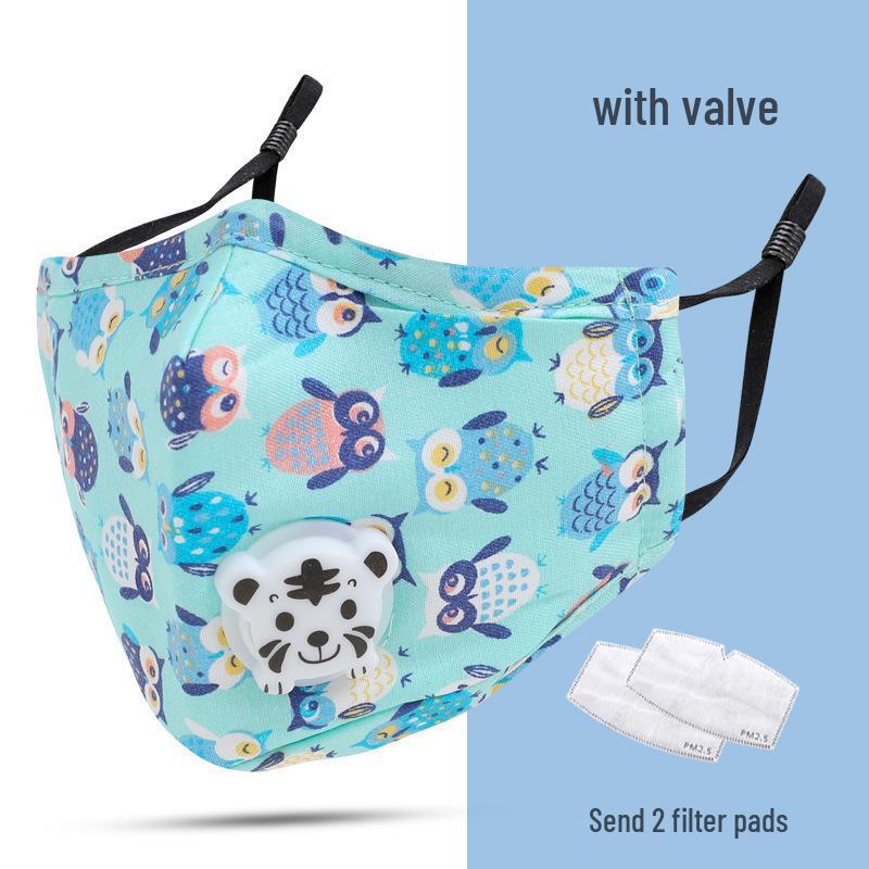 

Детская милая осенне-зимняя дышащая мультяшная маска для возраста 5-10 лет, ветрозащитная и теплая One size fits all (recommended for ages 5-10)