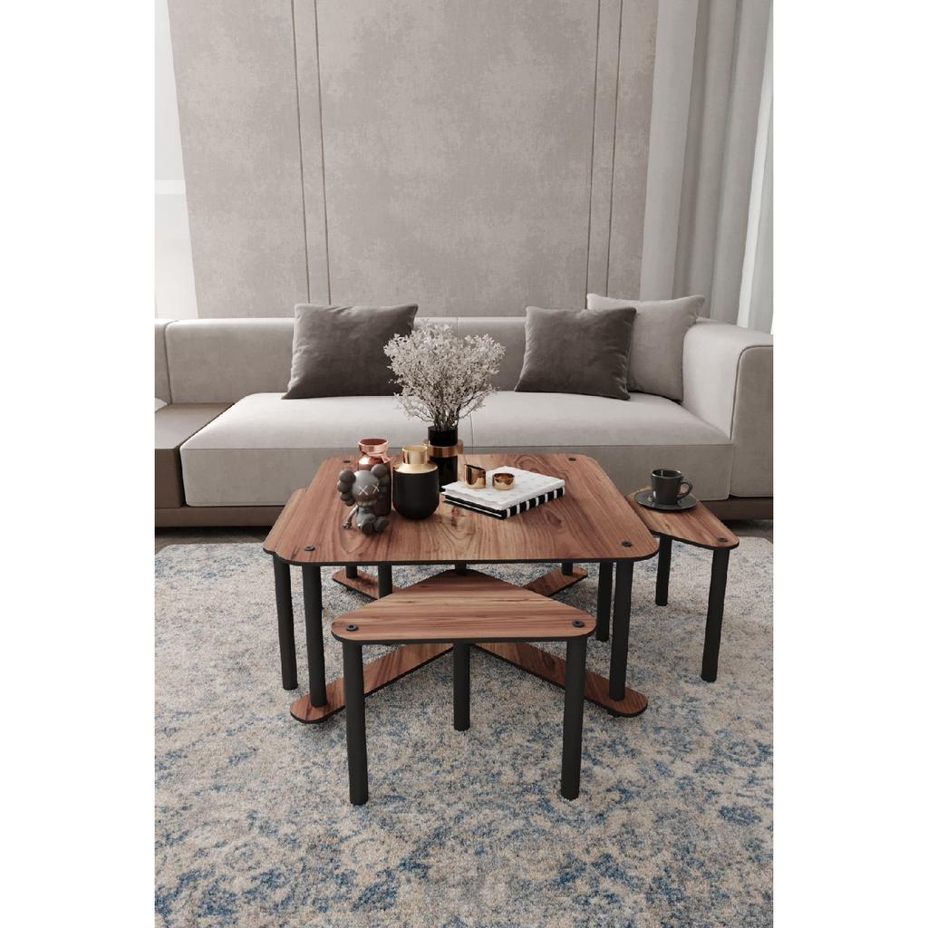 Pizza Coffee Table Square Walnut