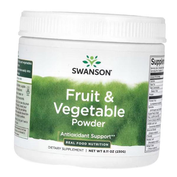 

Fruit and Vegetable Mix, Fruit and Vegetable Powder, Swanson 230g (71280360) 230g