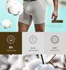 Men's Quick-Dry Cotton Boxer Briefs: High-Elastic, Anti-Chafing, Extended Leg for Running