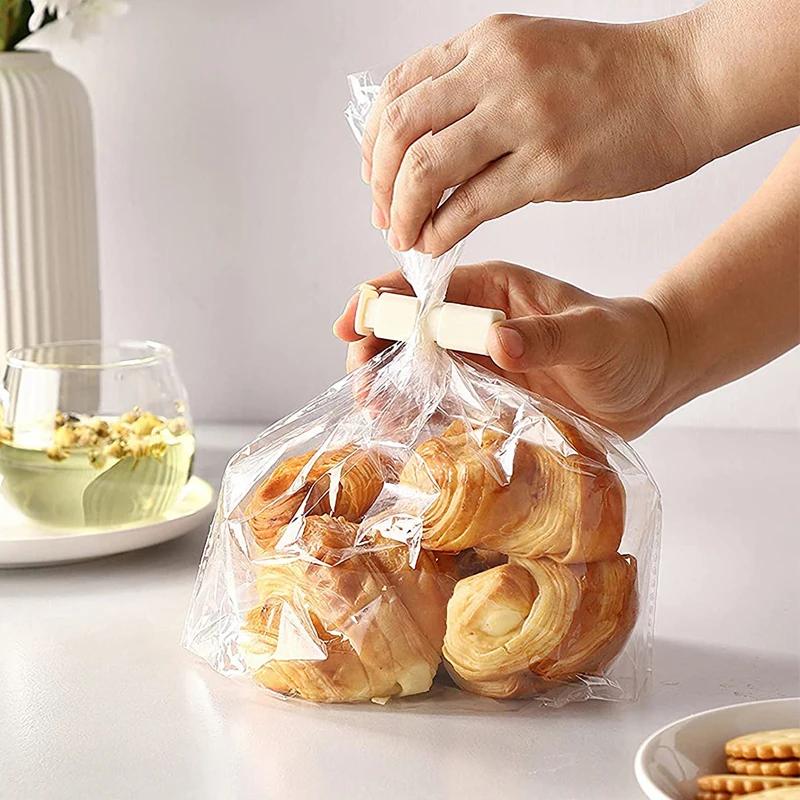 Kitchen Clips Food Sealing Bag Clip Reusable Fresh Food Storage Tools Plastic Sealer Clamp Home Kitchen Storage Clips Kitchen Accessories