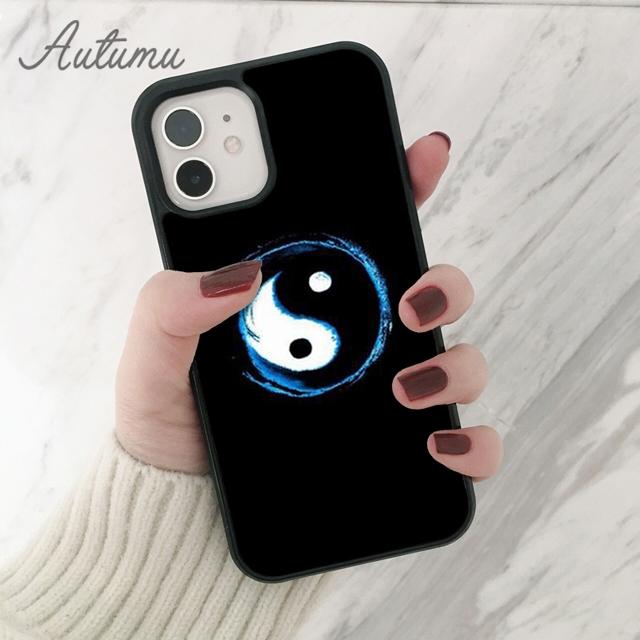 Taiji Yin Yang Handyhülle für iPhone 11 12 13 14 Pro Max mini X XR XS SE 2020 5 6S 7 8 Plus Samsung Galaxy S21 S22 Hülle