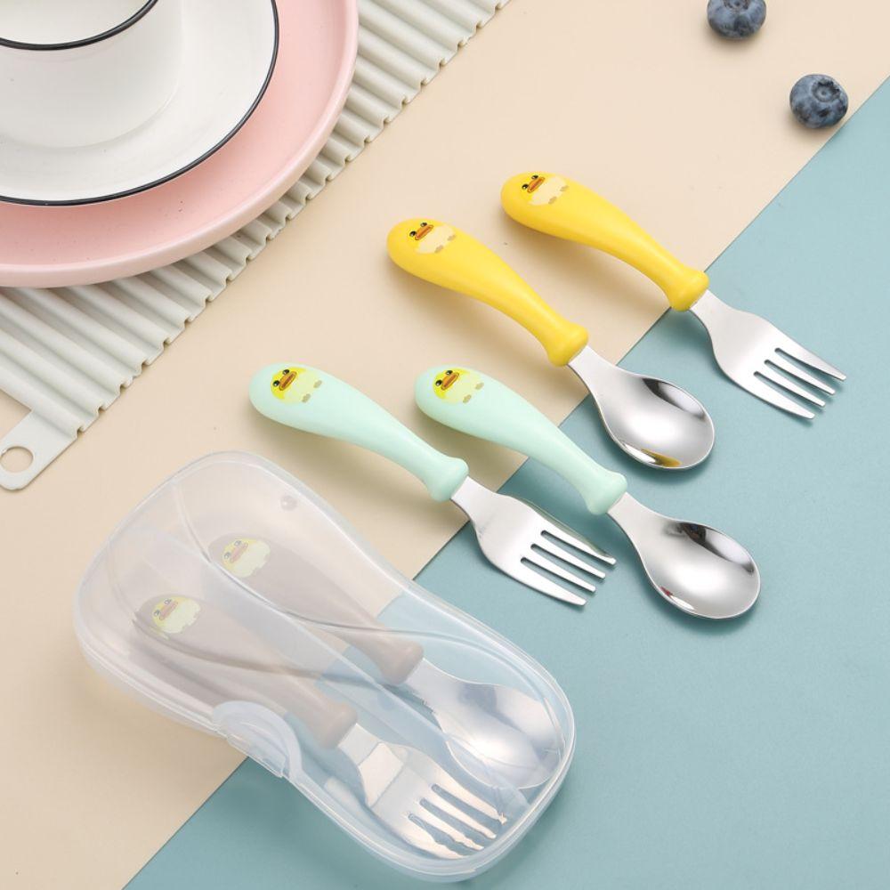 

Cartoon Training Chopsticks Tableware Stirring Spoon Creative Dessert Spoon