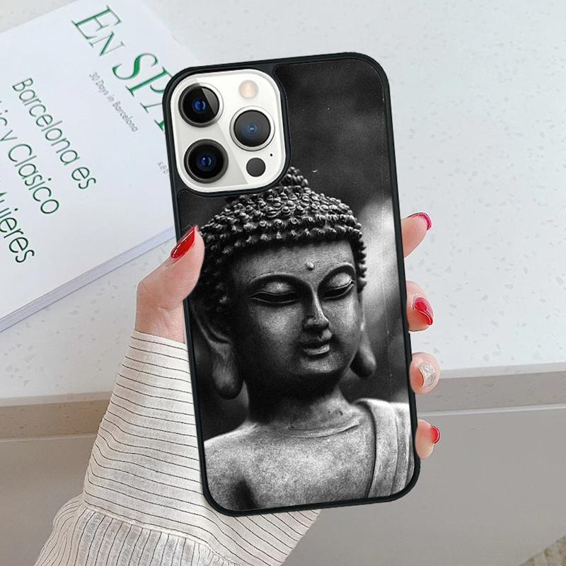 Buddha Statue Phone Case cover For iPhone 17 Air 15 16 16e 14 13 Pro Max Coque 12 11 Pro Max For Apple PLUS fundas shell