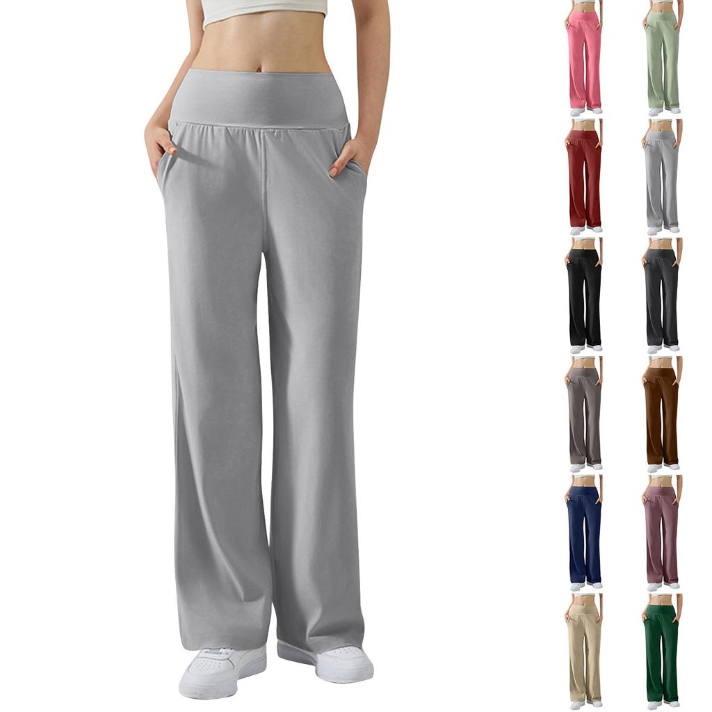 Kvinners elastiske sommer-sportsbukser med høyt liv, løftende rumpe og mikro-yogabukser med høy sprett