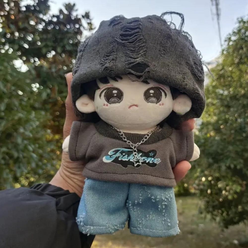 1 set Pants Cotton Doll's Clothes Hat Plush Doll Clothes 20cm Cotton Doll Clothes  Children's Gift