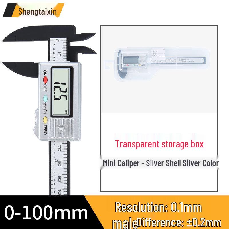 Antique-Style Digital Vernier Caliper for Jewelry and Playthings - Mini Electronic Display with Oil Gauge