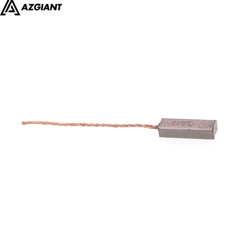 10pcs for Volkswagen Hyundai Ford Auto Generator Carbon Brush Regulator Rear Line 4.5X6.5X19mm
