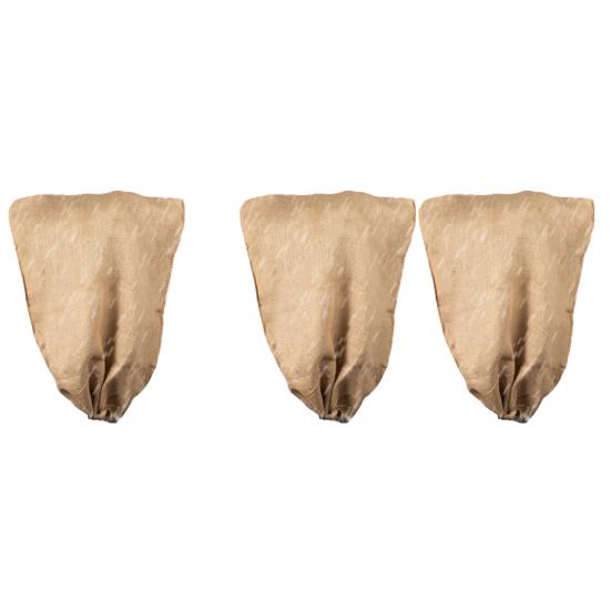 Burlap Winter Plant Cover Freeze Protection Plant Bag with Drawstring Reusable Frost Blanket Tree Protector for Garden Bushes Small Trees