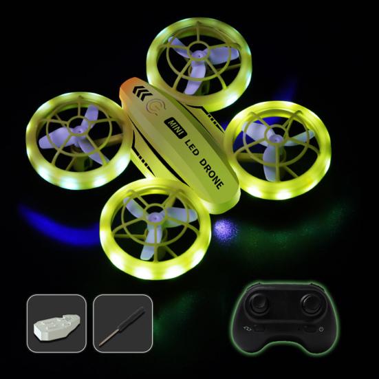 Kids Mini Drone Remote Control Colorful LED Quadcopter 360° Flip Children