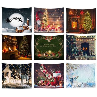 Christmas Party Tapestry Wall Hanging Decor Wall Art Blanket Curtain Picnic Tablecloth Home Decor Christmas Room Decor Gift