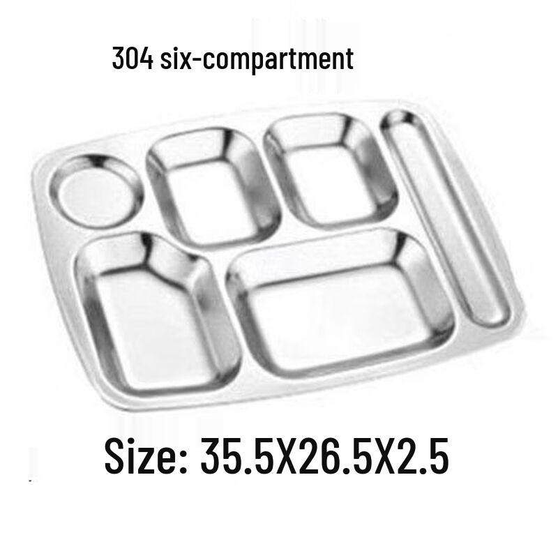 Handun Stainless Steel Divided Meal Tray