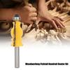 8mm Shank Woodworking Fishtail Handrail Router Bit Edge Finishing Milling Cutter