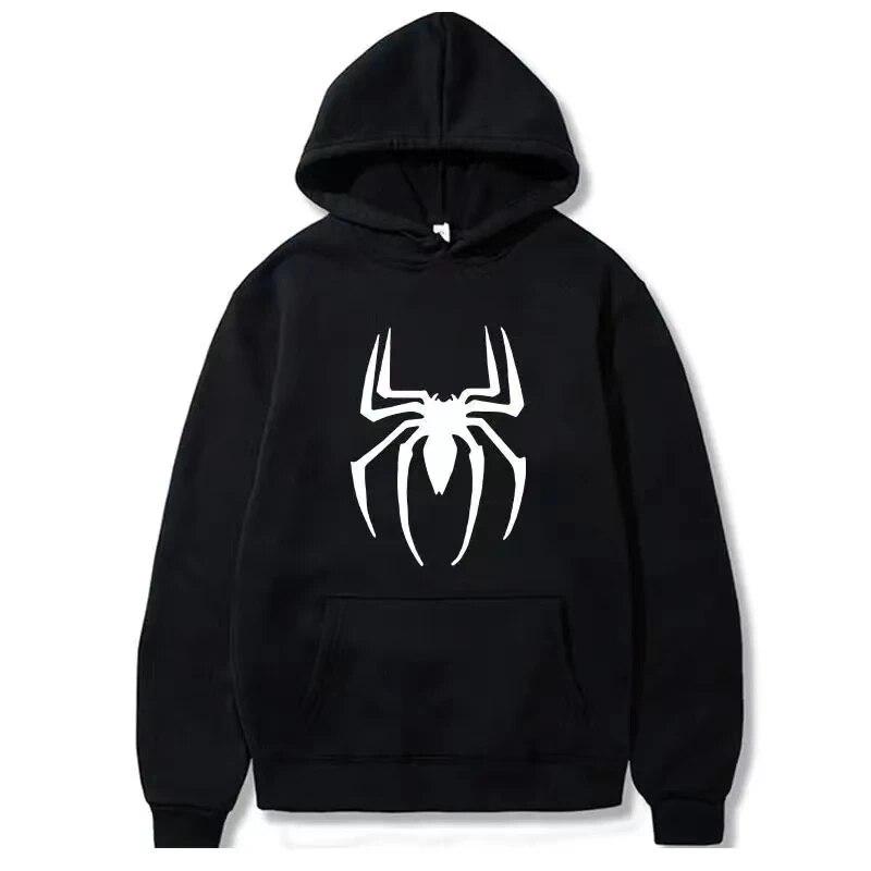 New Style Sporty Cotton Top New Unisex's Hoodie Street Fashion Spider Print Sweatshirt  Hoodie Funny Loose Hoodie Fashion Pullover Unisex