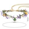 Cosplay Elf Headpiece Halloween Costume Forest Floral Headband Vintage Elven Princess Tiara