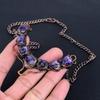 Amethyst Necklace, Gemstone Copper Electroformed Jewelry Necklace, Handmade Jewelry, For Anniversary Gift