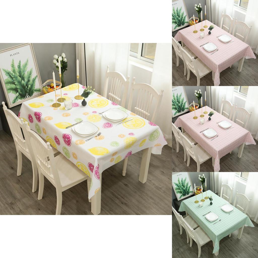Waterproof Peva Tablecloth With Fresh And Beautiful Plaid Pattern**
