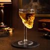 Totenkopf Schnapsgläser, Kreativer Gotischer Wodka Whiskey Tumbler Kelch, Borosilikatglas Spirituosenbecher für Bar Zuhause, Halloween Party Geschenk