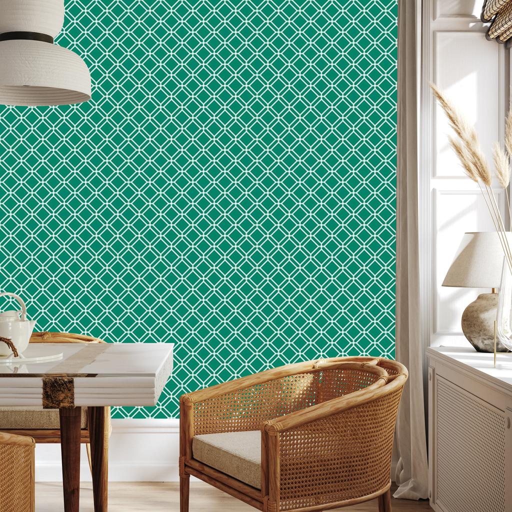 Geometric Sea Pattern Wallpaper, Sea Background 50x1000