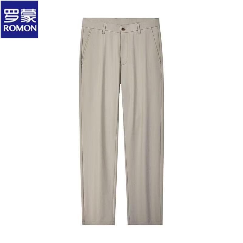 ROMON Men s Summer Breathable Straight Fit Casual Business Pants 31