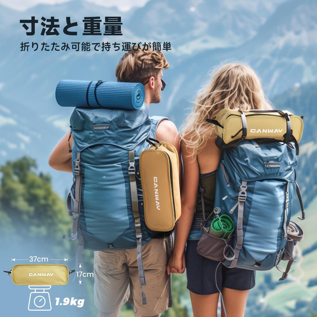 CANWAY Folding Load Capacity Camping Suitable for Outdoor Solo Mountain Cup Height Storage Bag Included Chair, Lightweight, 180kg, Chair, Compact,