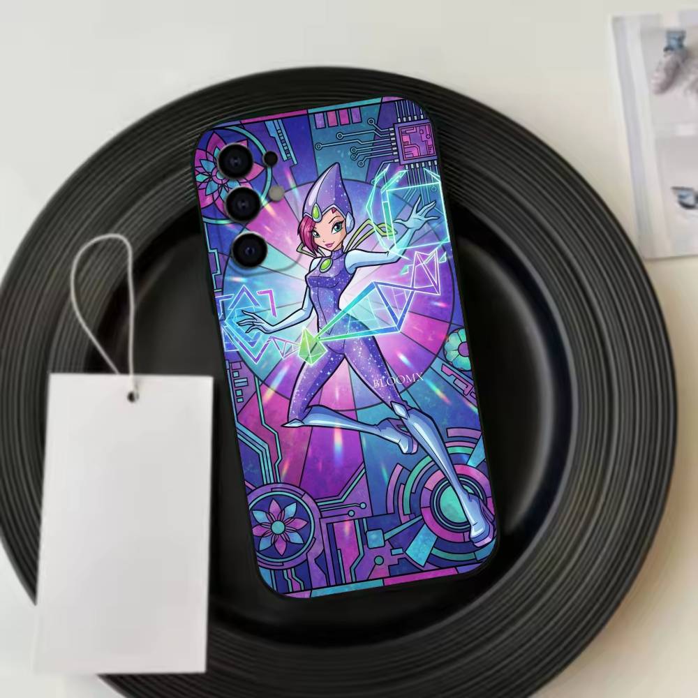 W-Winx Clubs Phone Case For Samsung S25,S24,S21,S22,S23,S30,Ultra,S20,Plus,Fe,Lite,Note,10,Black Cover Samsung S25