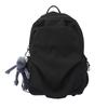 Fashion Summer Nylon Pleated Solid Color Schoolbag Fashion Street Trend Men And Women Couple Backpack