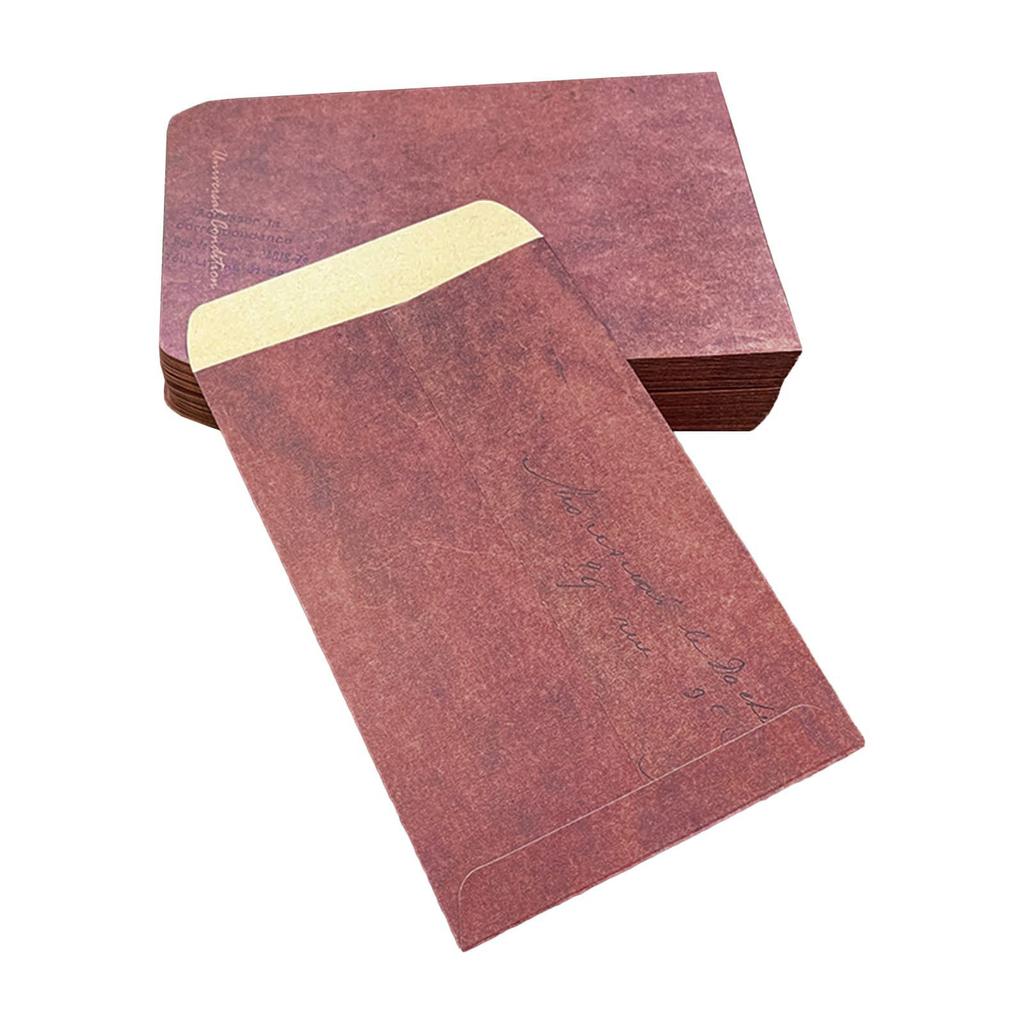 100 Pcs Old Design Paper Envelopes Kraft Papers Envelopes Aged Blank Envelopes for Greeting Cards Party Invitations