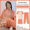 Women's Three-Piece Pajamas Homewear Summer Pajamas Homewear Women Short-Sleeved Korean Version of The Girls Casual Homewear