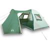 Zakito Europe Family Camping Tent 6-person with Canopy 245x335x195cm Green
