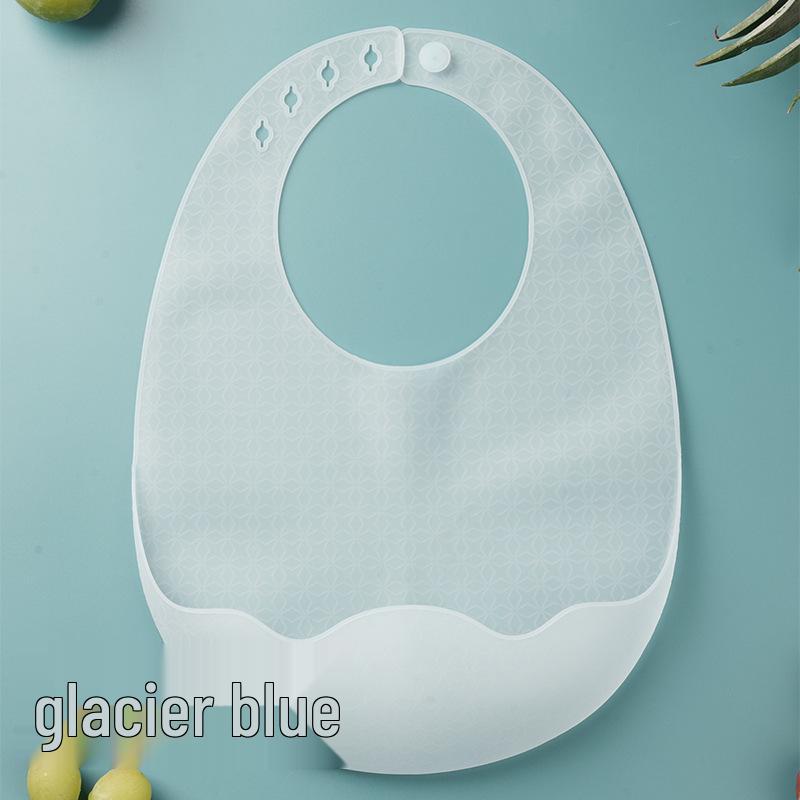 Ultra-Thin Waterproof Silicone Bib for Babies - Soft and Durable Drool and Food Catcher
