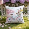 Country Flower Bicycle Cushion Cover Home & Car Dual-Scene Pillow Cover: Reversible for Premium Comfort