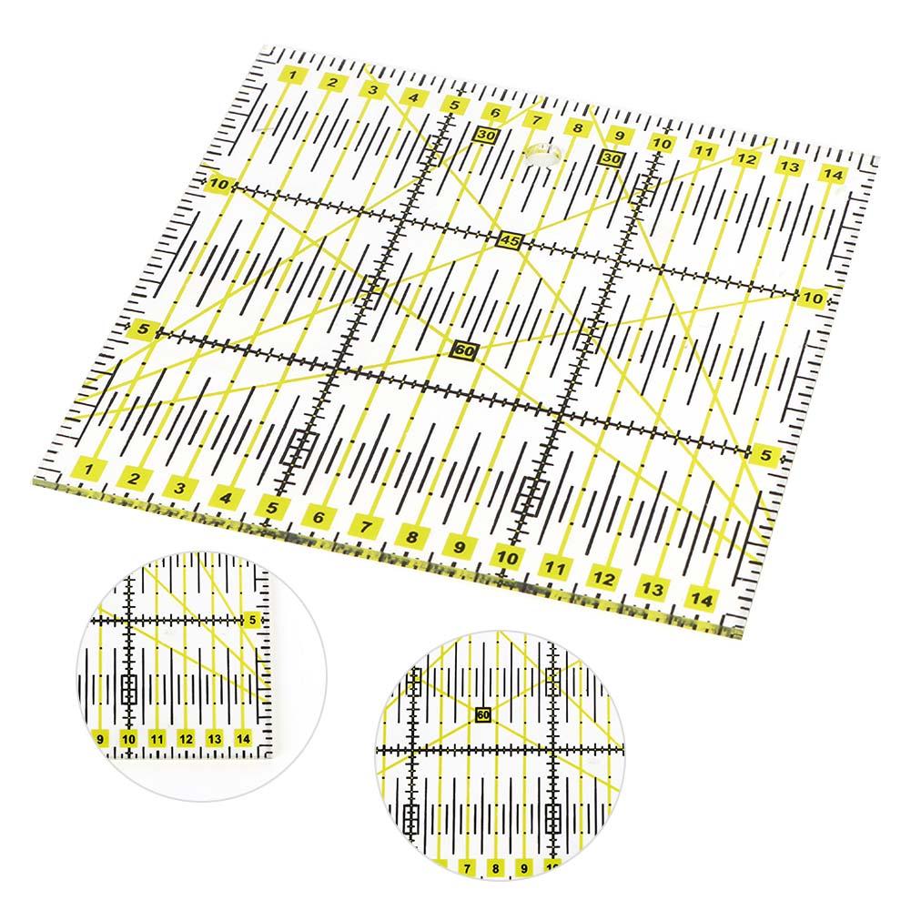 DIY Acrylic Sewing Rulers Measure Quilting Tool Square Ruler Cutting Rule