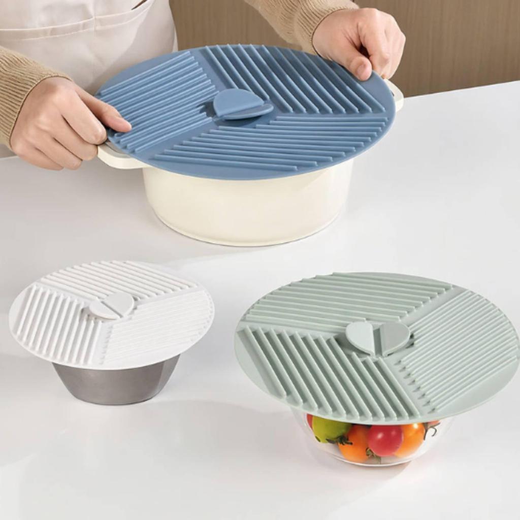 Microwave Lid (5-Pack), Multifunctional Suction Cup Lid, Airtight Seal, Reusable for Bowls