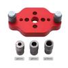 Doweling Jig 6/8/10mm Self centering Drill Guide 67mm Wood Panel Puncher Positioning Vertical Pocket Hole Jig for Woodworking