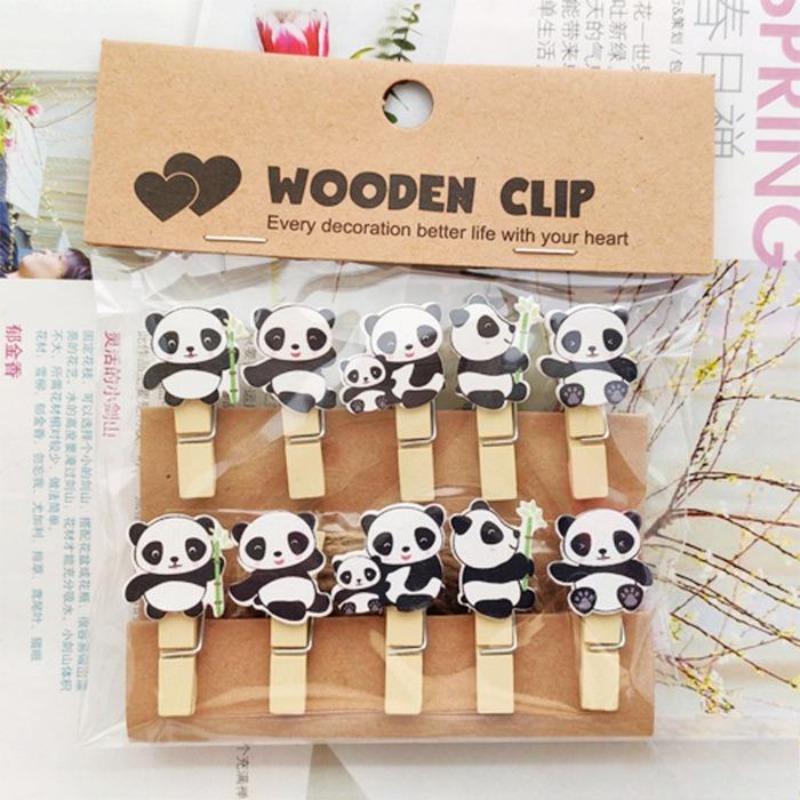 Ice Cream Flower Shop Card Flower Art Hanging Photo Home Small Wooden Clip