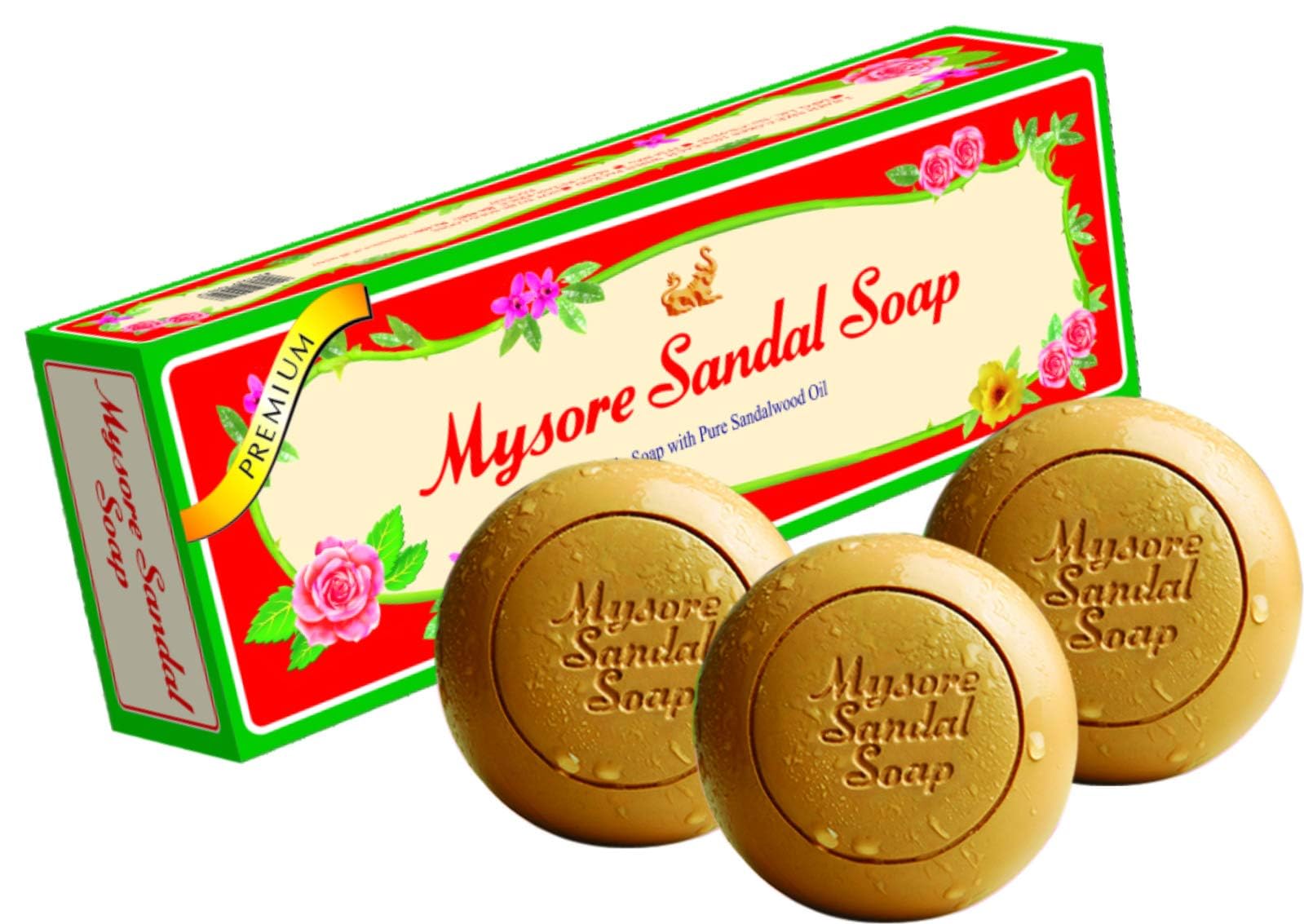 

Сандаловое мыло Mysore, 450г (150x3) (Пакет из 3)