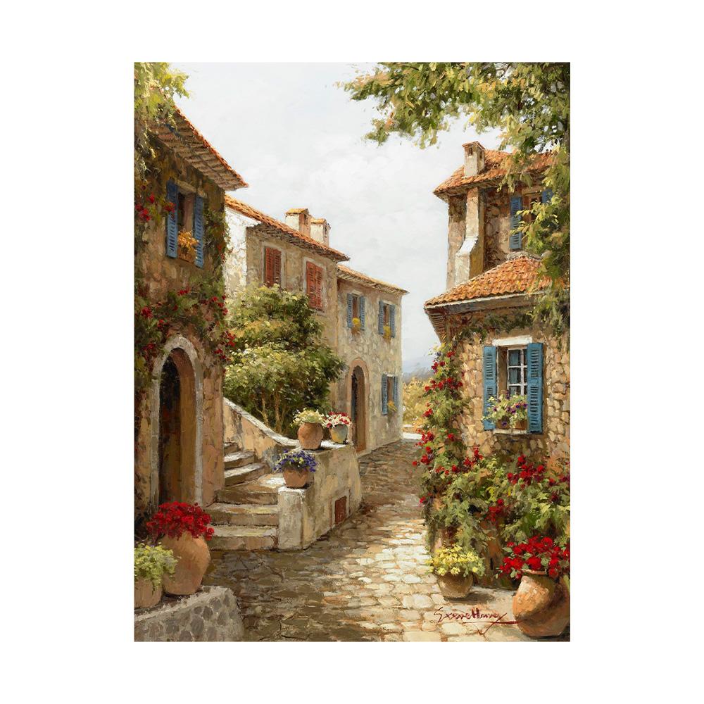Canvas Painting Classic Europe Natural Idyllic Forest Landscape Picture Vintage Home Wall Art Poster and Prints Wall Art Picture Home Decor