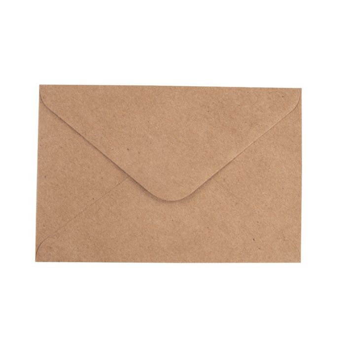 Set de cartes B6, FSC Mix Credit, kraft, 15 cartes + 15 enveloppes, boîte 30 pces