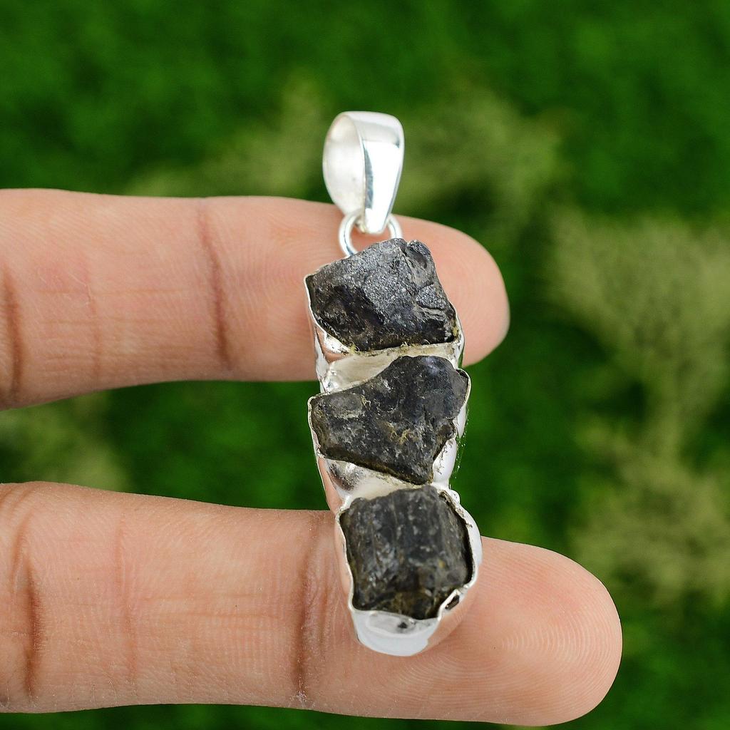 Daughters Day Deal Natural African Amethyst Rough Sister Pendant Sterling Silver